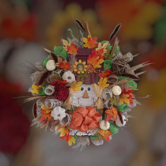 Fall Scarecrow Wreath