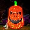 12ft Giant Halloween Inflatable Pumpkin with LED Lights