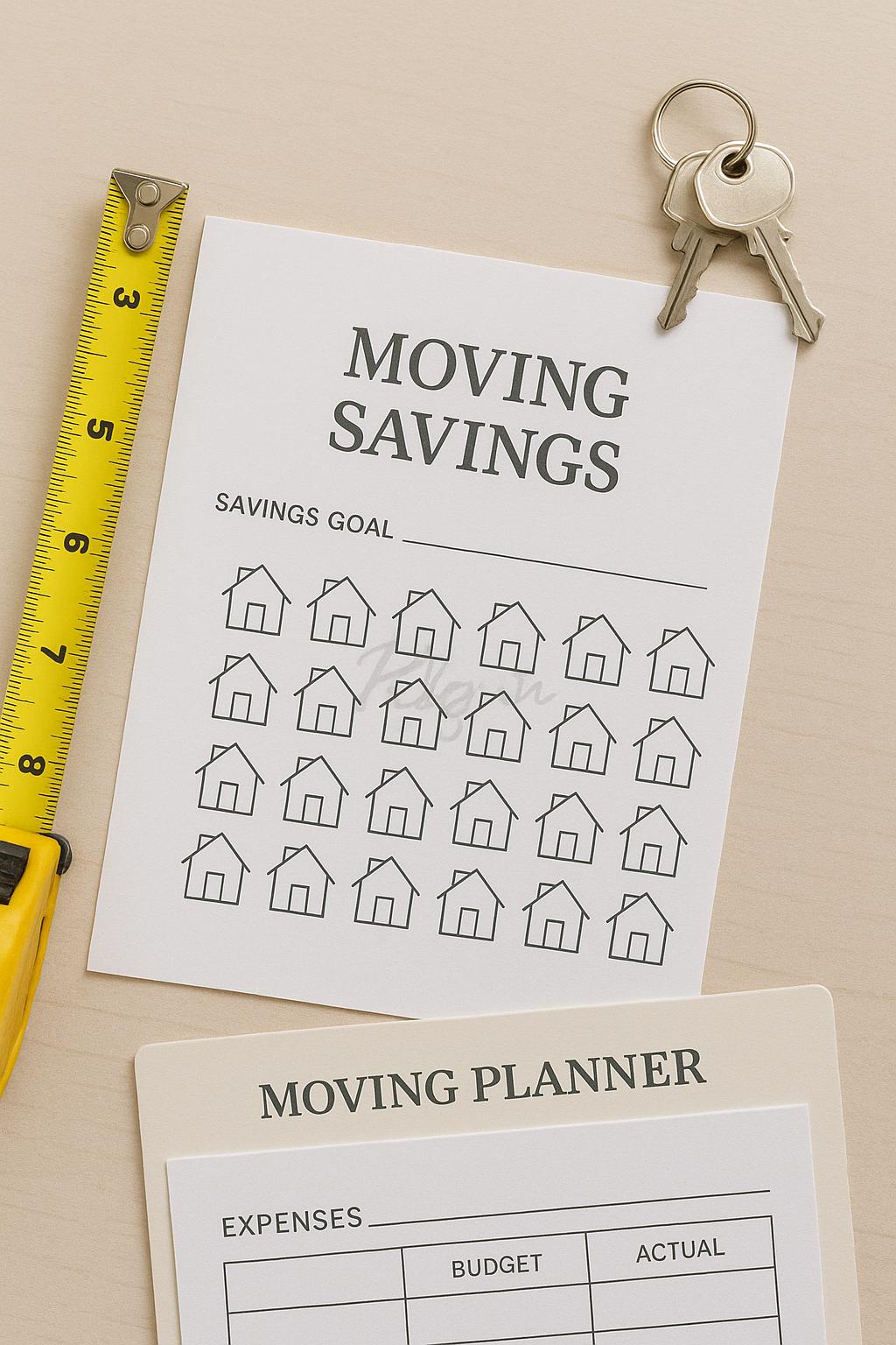 Savings Planner Bundle (Undated, Fillable) | Challenges + Furniture & Moving + Luxury Goal | GoodNotes Included