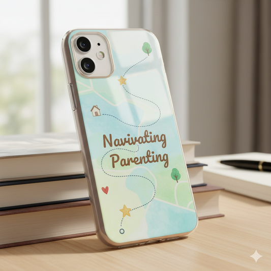 Navigating Parenting Phone Case-Parenting Journey Road Map Design  Gift for Moms & Dads