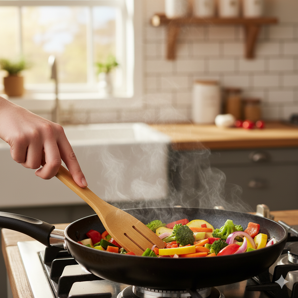 Reusable Bamboo Kitchen Utensils Set