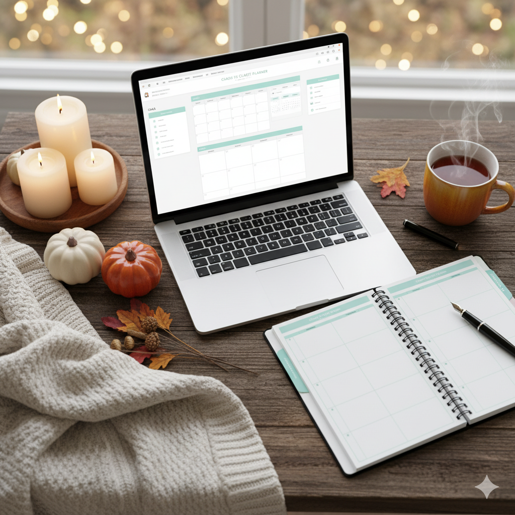 Chaos to Clarity Planner | Digital & Printable | Daily Weekly Monthly Planner | Pastel Teal Neutral