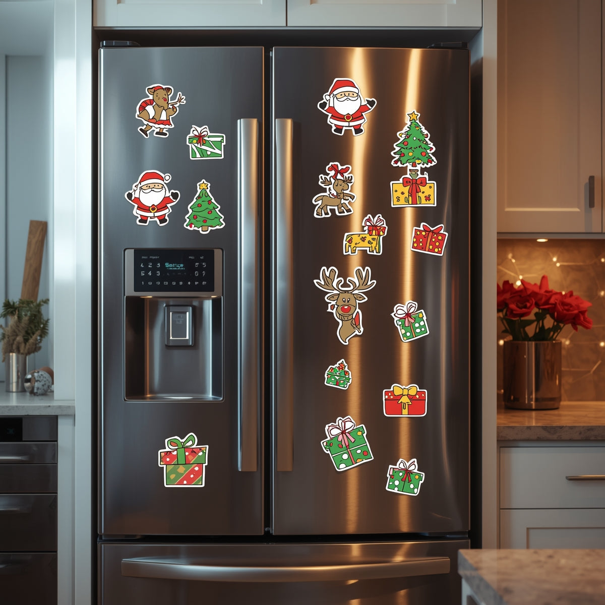 Holiday Themed Fridge Magnet Set