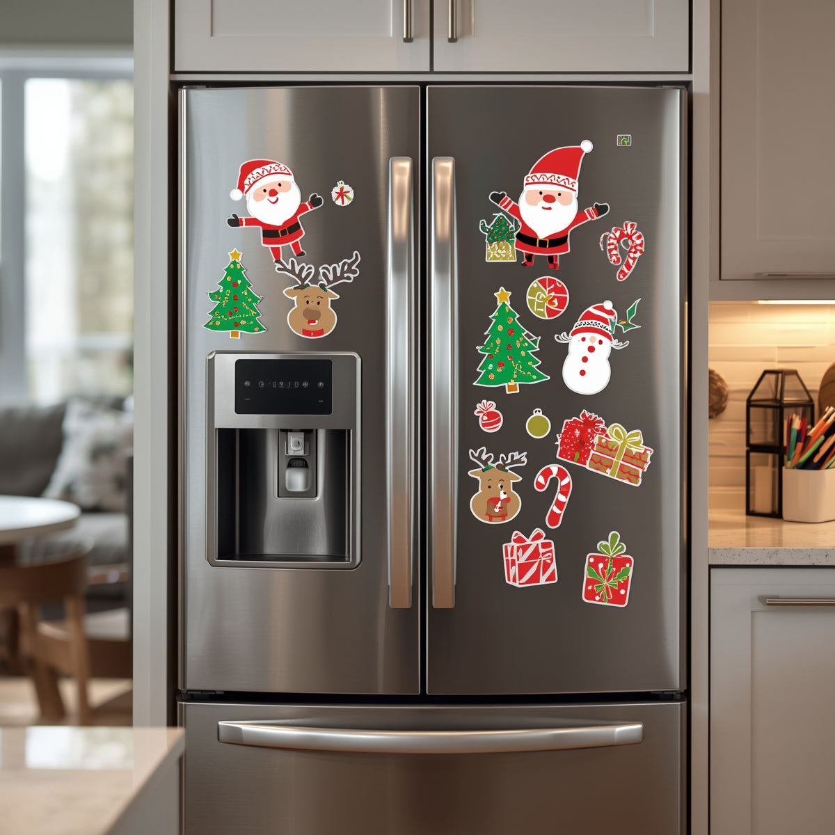 Holiday Themed Fridge Magnet Set