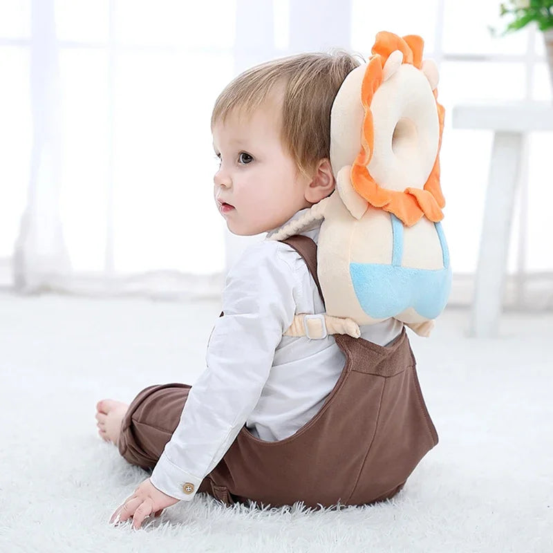 Anti-Fall Baby Backpack – Soft Head Protection for Wobbly Walkers!