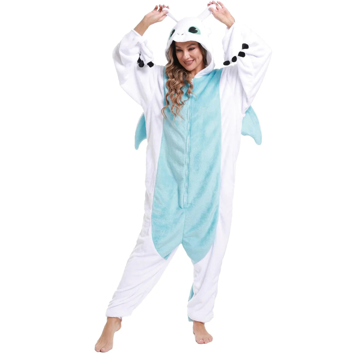 Cozy Up in Style: Snuggy Dragon Cartoon Onesie