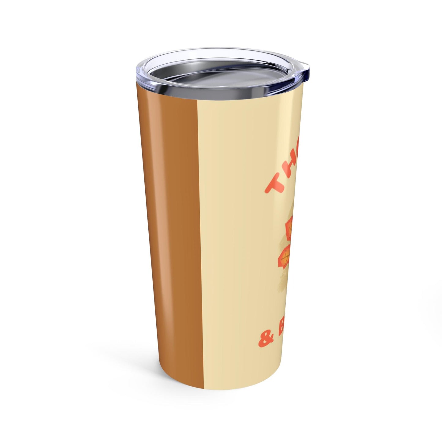 Thankful & Blessed Fall Tumbler: 20oz Autumn Drinkware