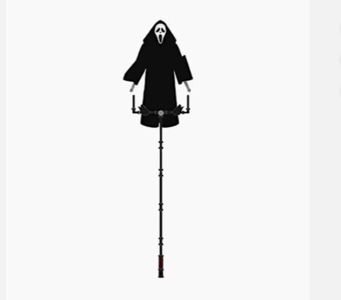 Life-Size Animated Hanging Ghost: Glowing Eyes Halloween Prop
