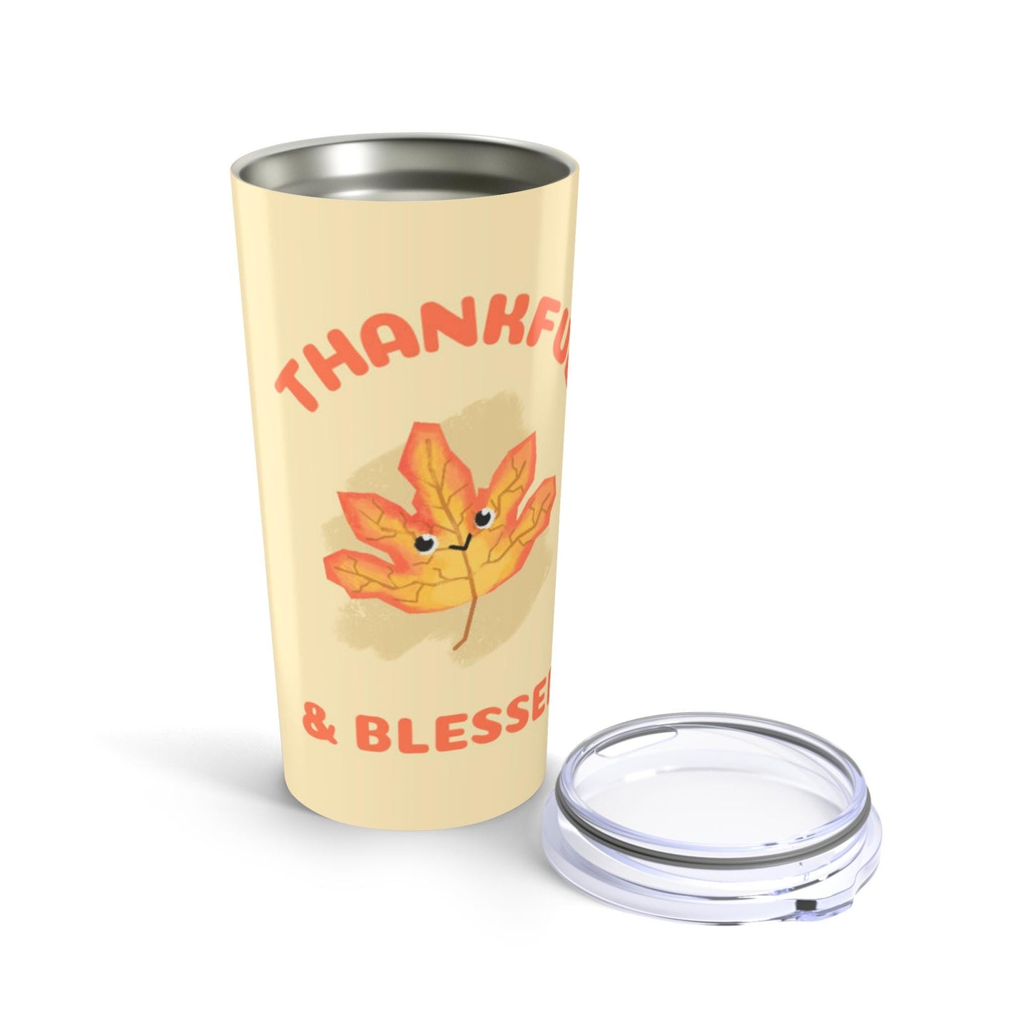 Thankful & Blessed Fall Tumbler: 20oz Autumn Drinkware