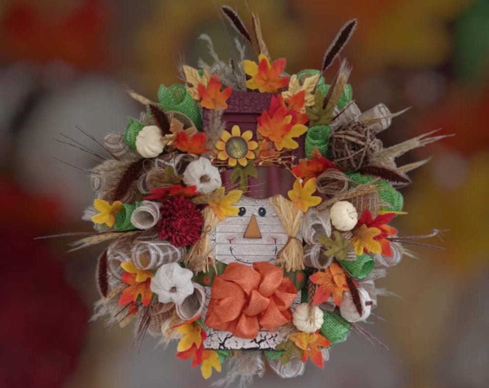 Fall Scarecrow Wreath