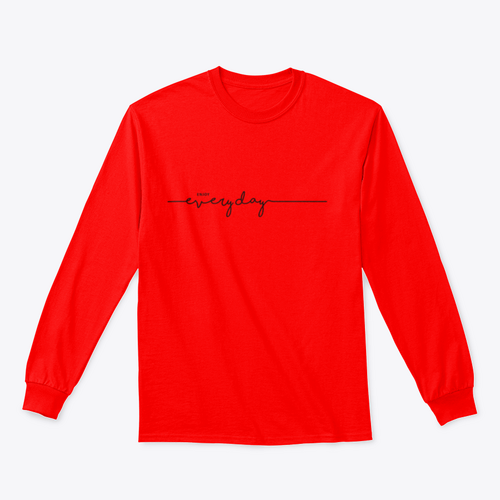 Enjoy Everyday Typographical Design for Sweatshirt