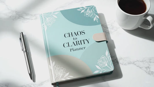 Chaos to Clarity Planner | Digital & Printable | Daily Weekly Monthly Planner | Pastel Teal Neutral